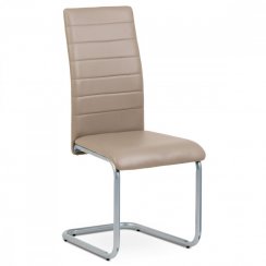 Jedálenská stolička BREMA — kov, ekokoža, šedá / viac farieb