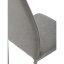 Jedálenská stolička LENA s sivým poťahom a šedými kovovými nohami
