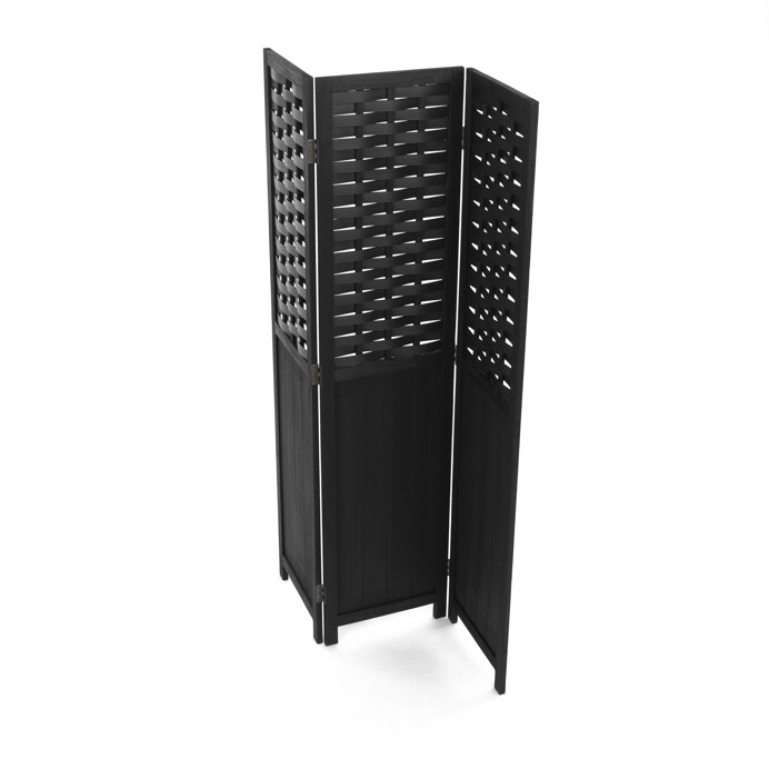 Elegancia v priestore: Čierny drevený paraván LIVARO Autronic