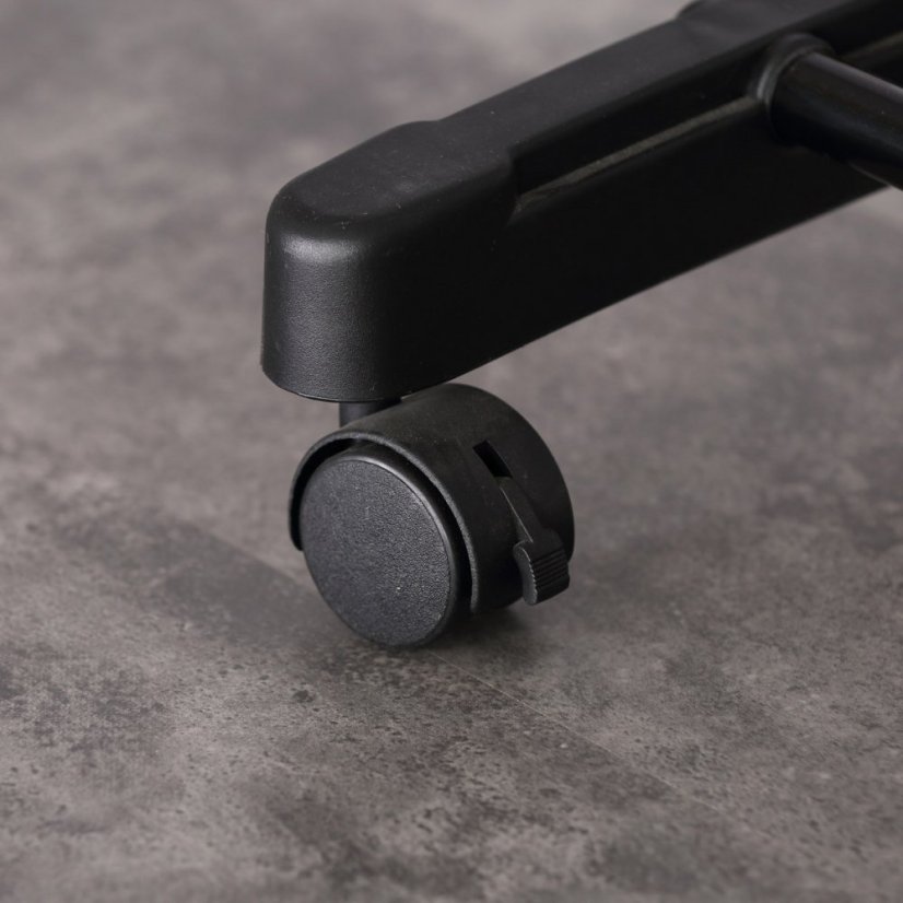 Stojanový vešiak VISTY — kov / plast, čierna