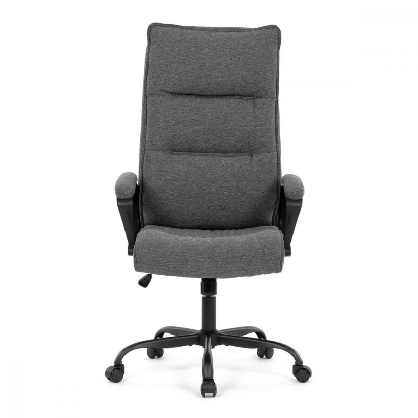 Kancelárske kreslo EZRA — kov, látka, sivá