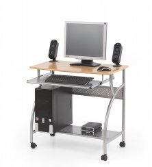 Počítačový stůl na kolečkách GAP – MDF deska, olše