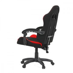 Herní křeslo VULPEX - látka, černá / červená Autronic