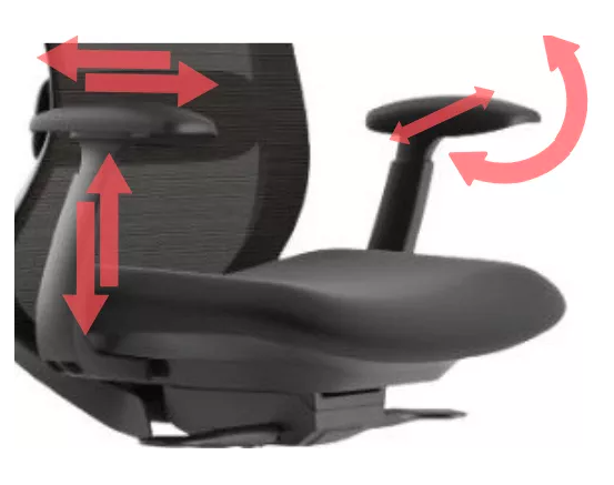 Kancelářská ergonomická židle BESSEL s podhlavníkem — síť, černý plast, nosnost 120 kg, černá MERCURY STAR