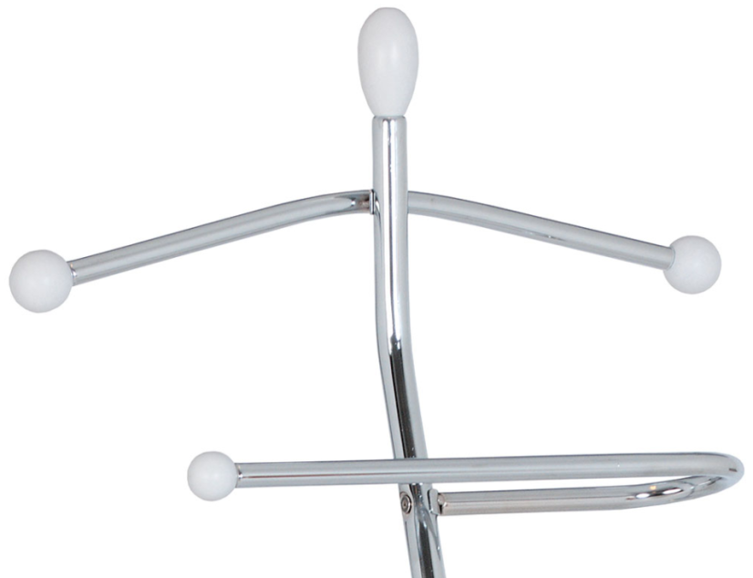 Němý sluha PAKET — chrom / bílá Autronic