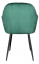 Jídelní křesílko ZIRKON — látka, kov, nosnost 130 kg, více barev - Barevné provedení křesla ZIRKON: Smaragdové