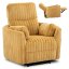 Relaxačné kreslo RAUL v elegantnej horčicovej