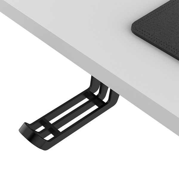 Elektricky výškově nastavitelný stůl UPLIFT — 160 cm, bílá / černá