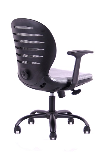 Otočná kancelárska stolička Sego COOL — čierna / šedá