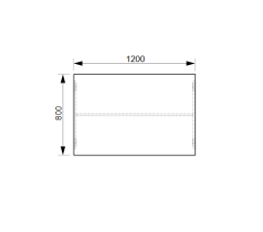 Jednací stůl GJ 1200 – rovný, 120 cm, Hobis