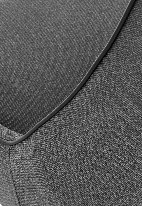 Jedálenská stolička ALAVO –⁠ kov/látka, sivá