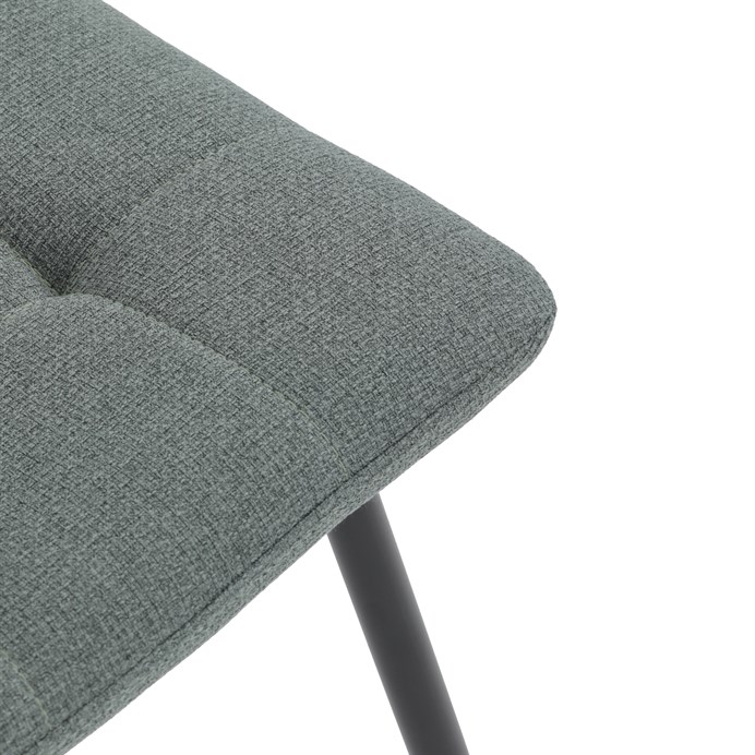 Jídelní židle FORMA – zelená látka, černé kovové nohy Autronic