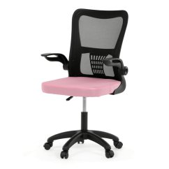 Dětská židle NINA – růžová síťovina, houpací mechanismus Autronic