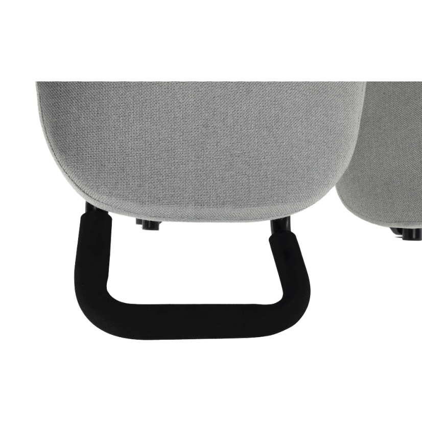 Ergonomická kľakačka RUFUS – Čierna, Látkový poťah