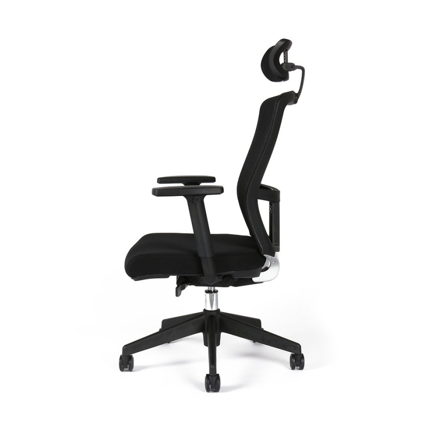 Kancelárska ergonomická stolička Themis SP - s podrúčkami aj podhlavníkom, viac farieb - Farba sedadla Themis: Čierna TD-01