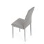 Jedálenská stolička LENA s sivým poťahom a šedými kovovými nohami