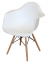 Jedálenská stolička DUO – plast, kov/masív buk, viac farieb - Farebné varianty stoličky DUO: Biela