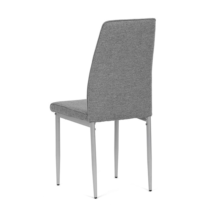 Industriální jídelní židle LENA Autronic – šedá látka, kovové nohy