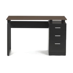 Stylový kancelářský stůl RENO 120x60cm s šuplíky – melamin, ořech Autronic