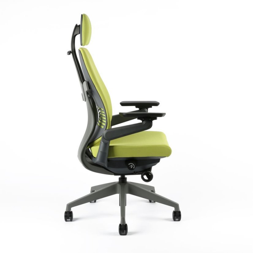 Kancelárska ergonomická stolička KARME — viac farieb, s podhlavníkom a podrúčkami