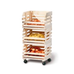 Skladací regál VARGA — masív borovica