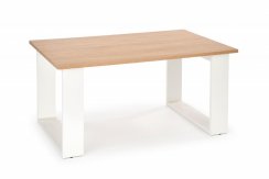 Konferenční stolek LIBRA – zlatý dub / bílá