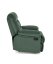 DRAGER zamatové relaxačné kreslo tmavo zelené