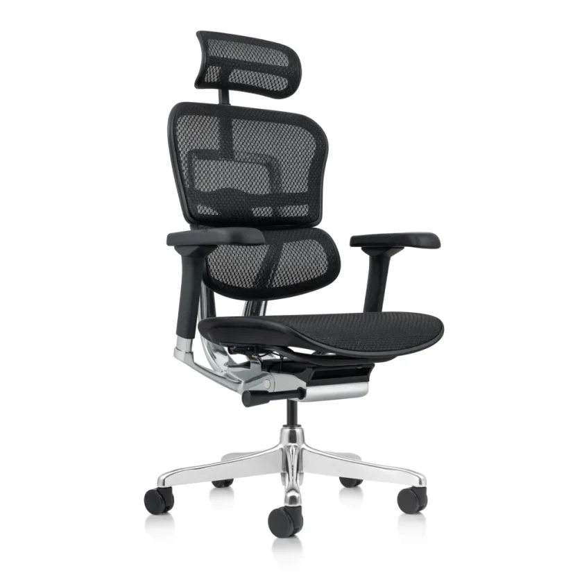 Kancelárska ergonomická stolička SIRIUS Q24 NEO – celosieť, čierna
