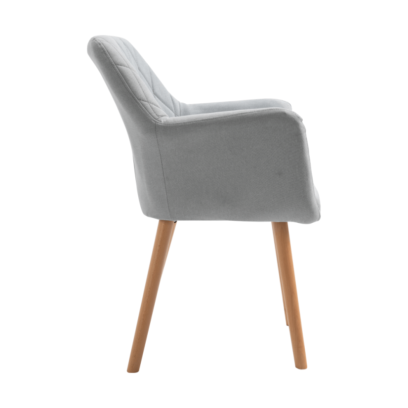 Jídelní křesílko EKIN — masiv buk, látka, více barev