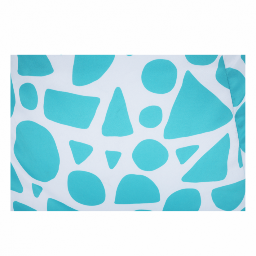 Sedací vak TELDIN —75x75x110, látka, tyrkysová / biela