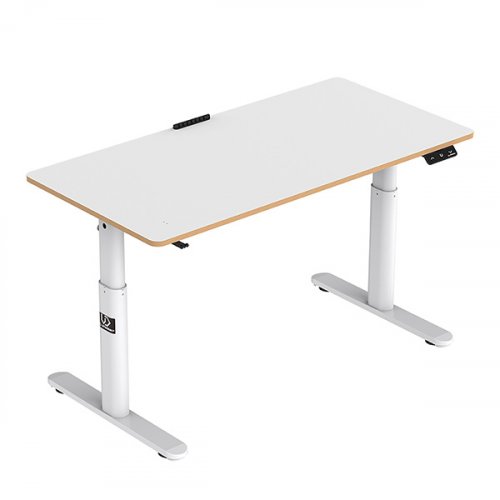Elektricky výškově stavitelný stůl pro děti PULSAR — 120 cm, bílá