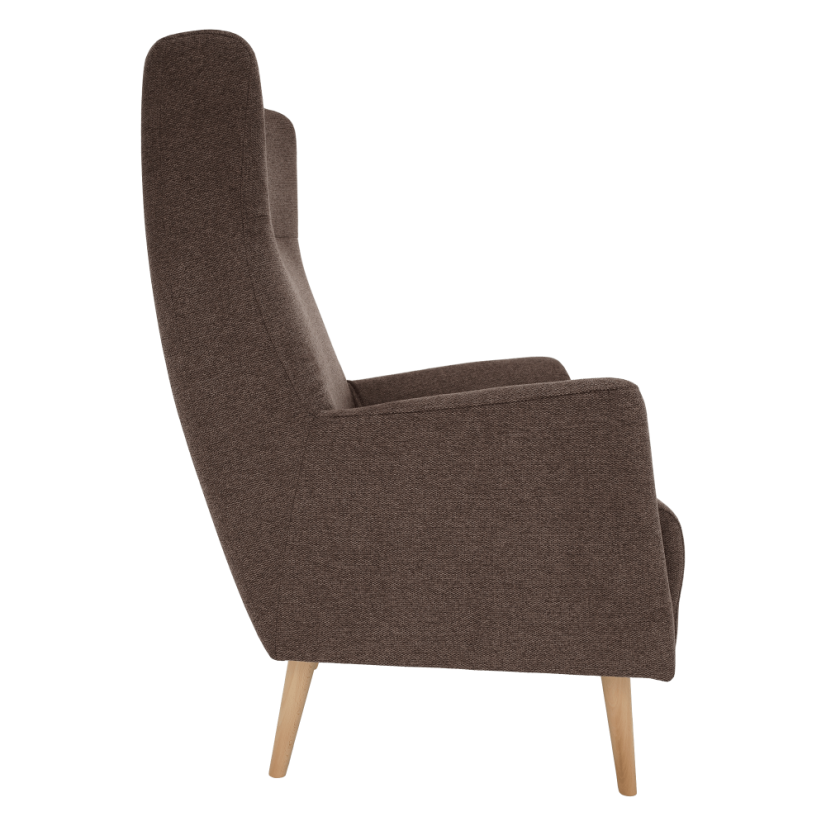 Křeslo ušák SAMY — masiv, látka, více barev