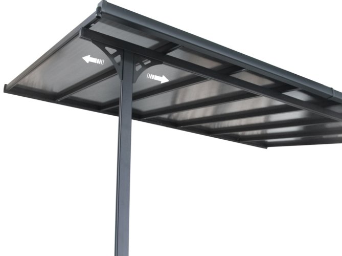 BRUCE F pergola - TRANSPARENTNÝ polykarbonát