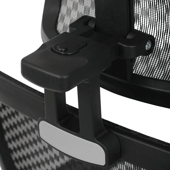 Ergonomická kancelárska stolička DENEB — čierny mesh poťah