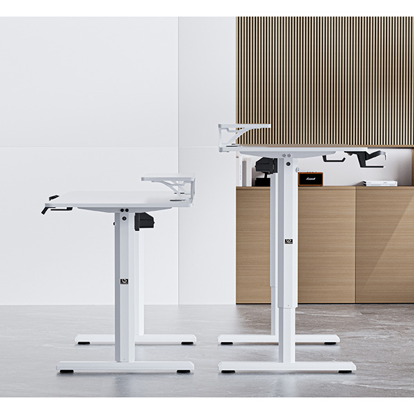 Elektricky výškově nastavitelný stůl HIGHLANDER - 120 cm, bílá