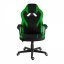 Dětská herní židle A-RACER ZK-013 — látka, černá/zelená
