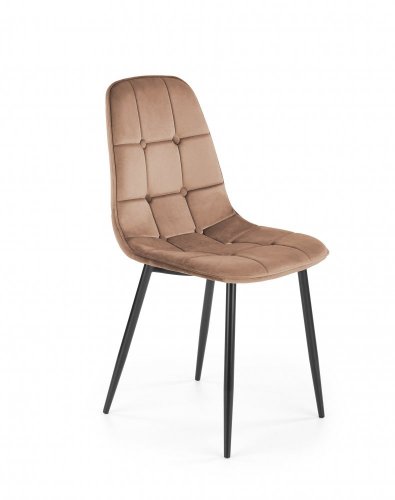 Jídelní židle RONO – čalouněná, sametový potah, více barev - Barevné provedení RONO: Žlutá