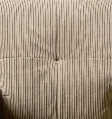 Jedálenské otočné kresielko VALKA — kov, látka manšester, cappuccino