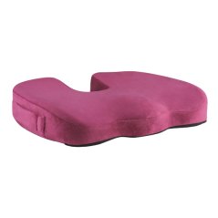 Ergonomický podsedák pod zadok - pamäťová pena, vínovo červená