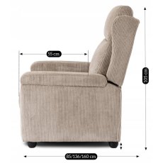 Kreslo SPENCER Manšestrové Béžové –