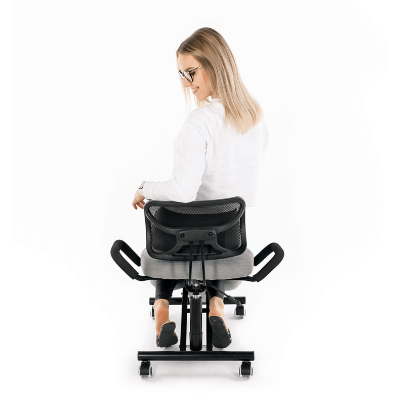 Ergonomická kľakačka RUFUS – Černá, Látkový čaloun, Kondela