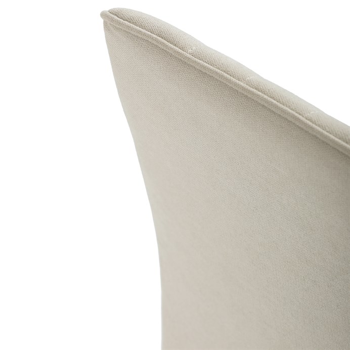 Elegantná jedálenská stolička LENA Autronic s krémovou látkou a sivými nohami