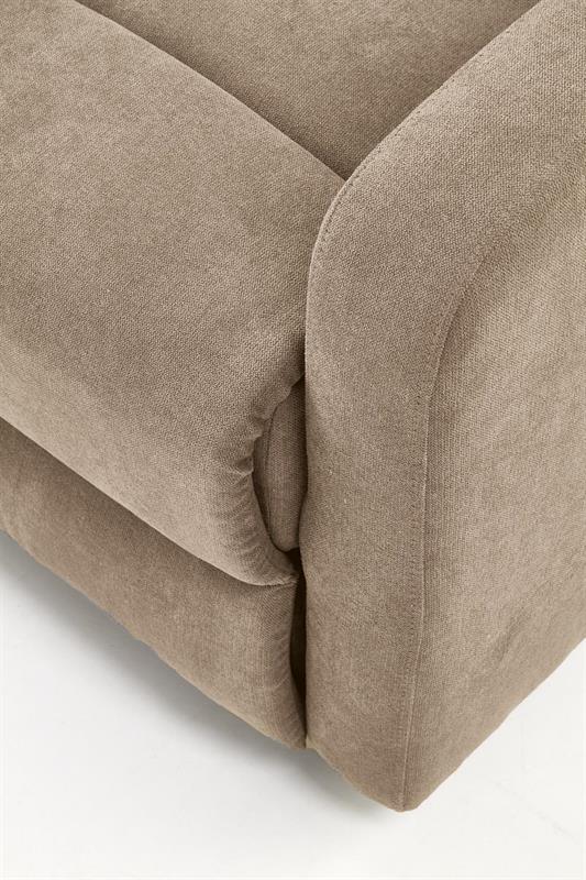 Relaxační polohovací TV křeslo OSLO — látka, béžová Halmar