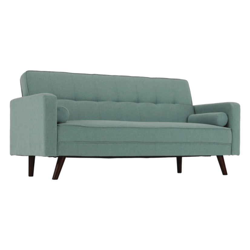 Rozkládací pohovka OTISA — látka, zeleno-mentolová Kondela