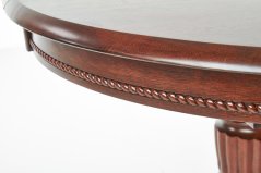 Jídelní kulatý rozkládací stůl WILLIAM –? 90x90x75 (+34), dřevo, bílá Halmar