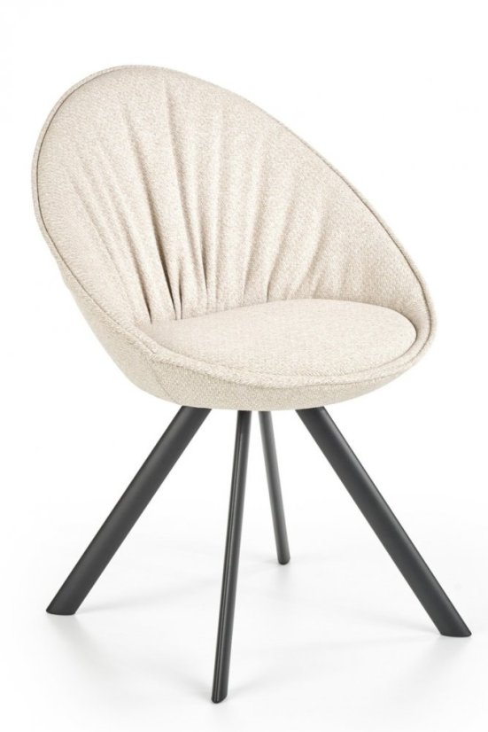 Jedálenské kresielko DALMOSA — látka, béžová