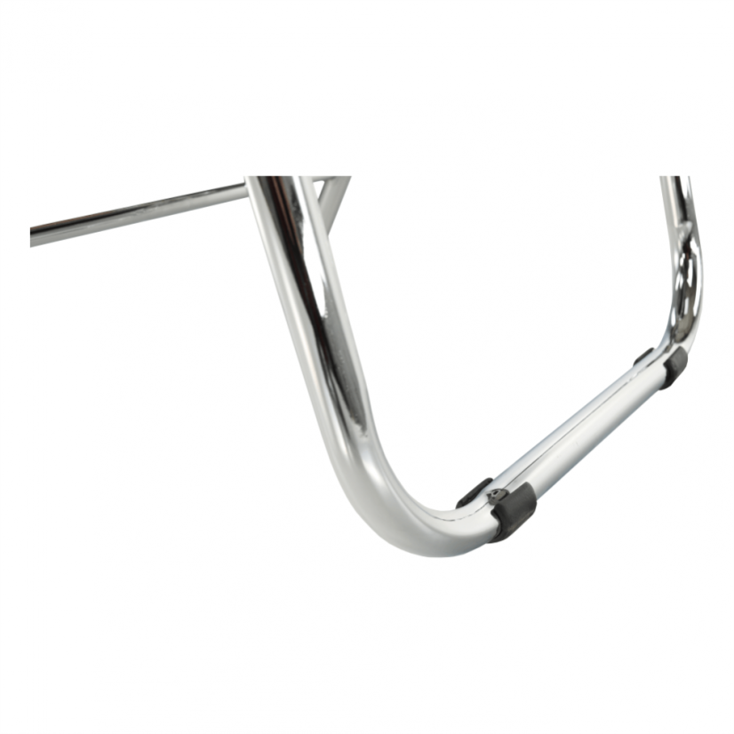 Konferenčná stolička s písacou doskou TEKER - kov, ekokoža, čierna