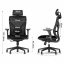 Kancelářská ergonomická židle BOLTON — černo-červená, nosnost 150 kg