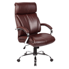 Kancelárske kreslo CABELA — PU koža, hnedá