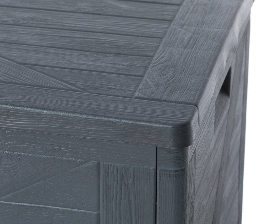 WOOD zahradní plastový úložný box 420 L - grafit